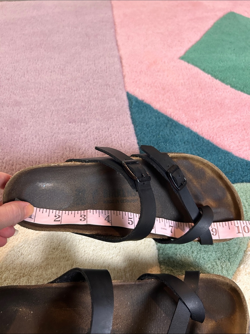 Birkenstock Mayari Black Oiled Leather Sandal size 38.5 - Picture 16 of 17
